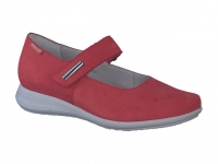 Chaussure mephisto velcro modele nyna rouge